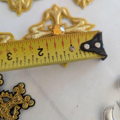 Embroidered Vestment Appliques Crosses Lot H