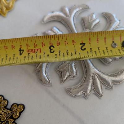 Embroidered Vestment Appliques Crosses Lot H