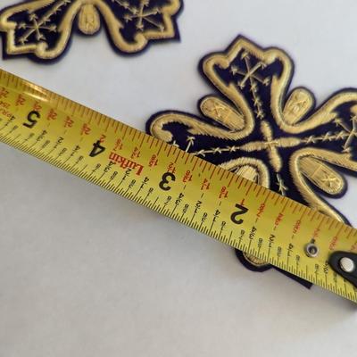 Embroidered Vestment Appliques Crosses Lot H