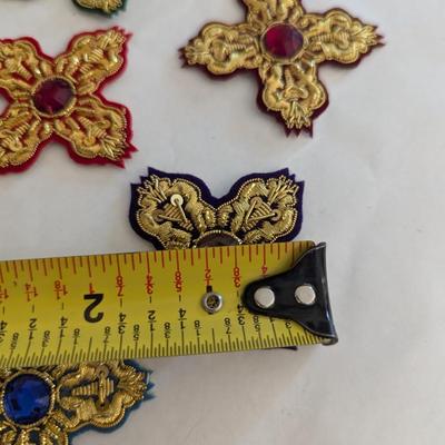 Embroidered Vestment Appliques Crosses Lot I