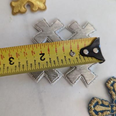 Embroidered Vestment Appliques Crosses Lot J
