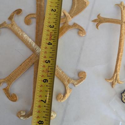 Embroidered Vestment Appliques Crosses Lot K
