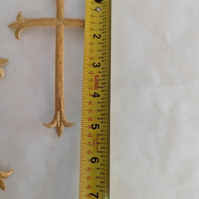Embroidered Vestment Appliques Crosses Lot K