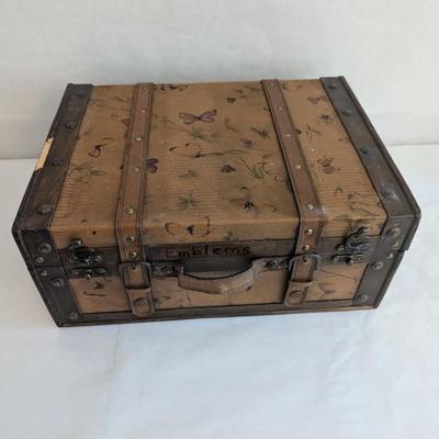 Butterfly Design Case 17 3/4" Length 8" Depth 13" High