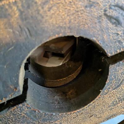 Antique Steampunk Belt Split Pulley Wheel