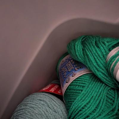 Bin Full Of Yarn Multiple Colors