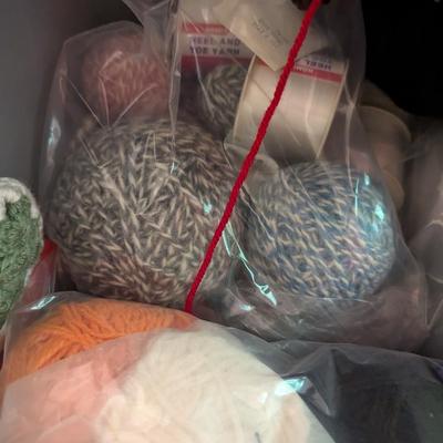 Bin Of Yarn, Wool, Chenille