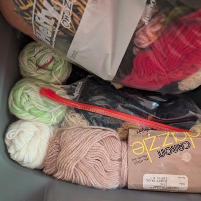 Bin Of Yarn, Wool, Chenille