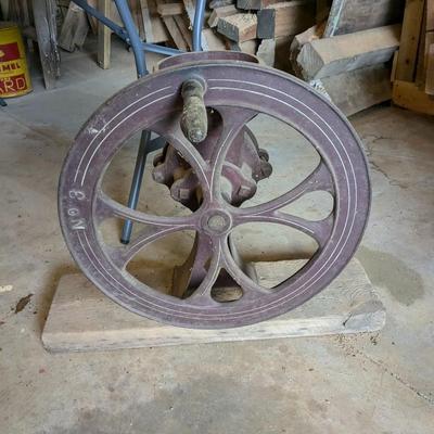 ANTIQUE CAST IRON CORN COFFEE GRINDER C.S. BELL CO. HILLSBORO USA MODEL #3