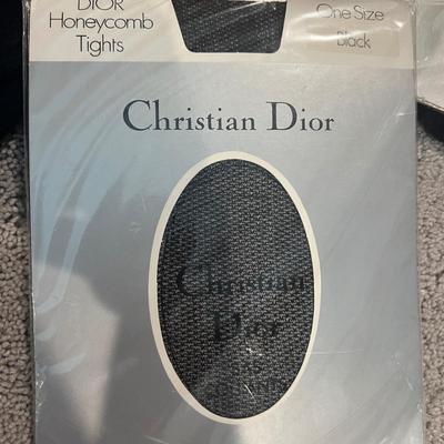 Vintage Christian Dior Lot - 2 Men’s Sweaters, 2 Pantyhose