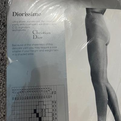 Vintage Christian Dior Lot - 2 Men’s Sweaters, 2 Pantyhose