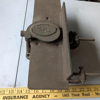Vintage Walker Turner 4” Jointer, The Driver
