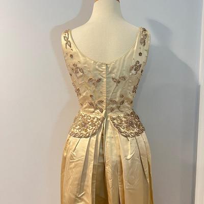 Vintage Beaded Gown Dress Excellent Condition