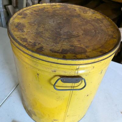 Vintage 1950's HORMEL MINNESOTA Tin 4 lb Pure Lard Can Austin, Mn