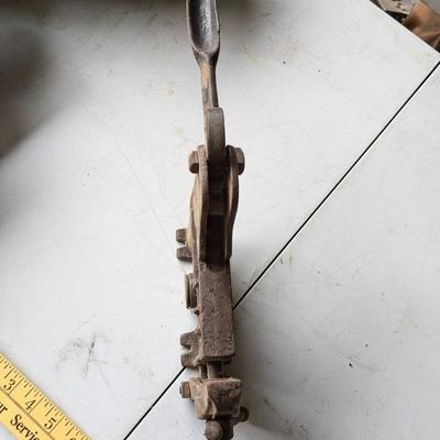 Antique 1900's Cast Iron Pomeroy Vise & Punch Anvil Tool