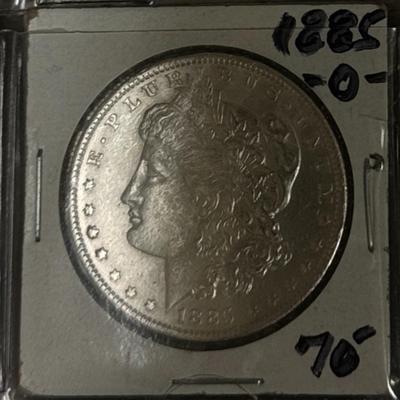 1885 O Morgan Silver U S VF