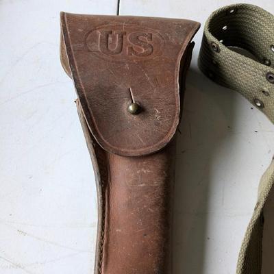 Original US WWII M1916 Colt 1911 Leather Holster