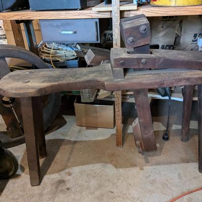 RARE ANTIQUE COBBLERS BENCH
