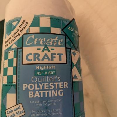 Bin Of Polyester Batting Pre-Printed