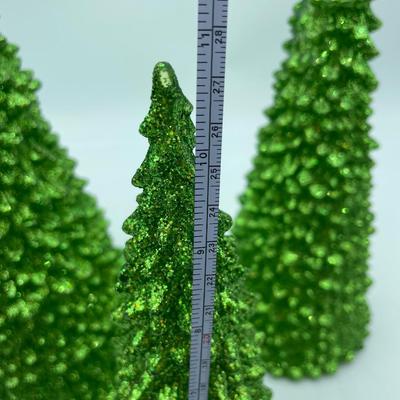 Set of 3 tinsel trees