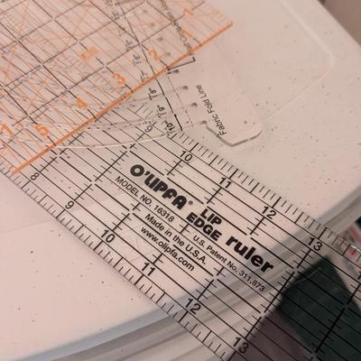 OLFA Rotary Mat O'Lipfa Lip Edge Ruler