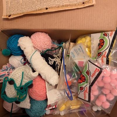 Knitting Projects & Fish & Cat Latch Hook Art