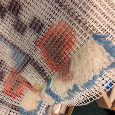 Knitting Projects & Fish & Cat Latch Hook Art