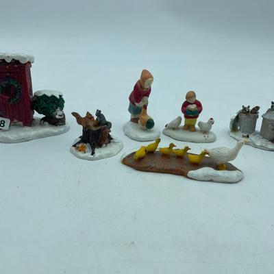 Farm, Christmas village type figurines
