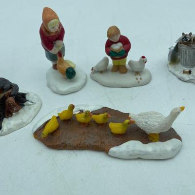 Farm, Christmas village type figurines