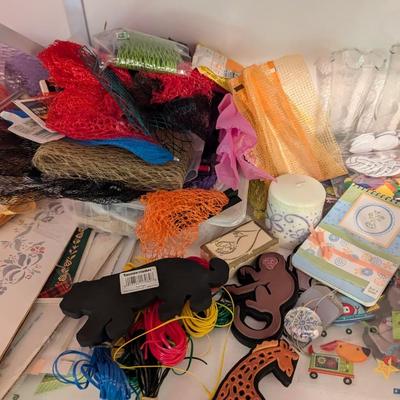 Assortment Of Crafting Supplies