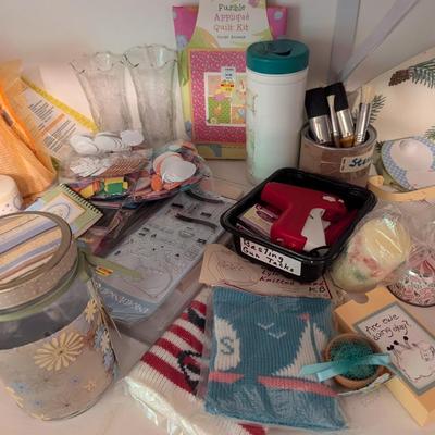 Assortment Of Crafting Supplies