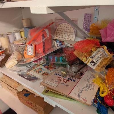 Assortment Of Crafting Supplies
