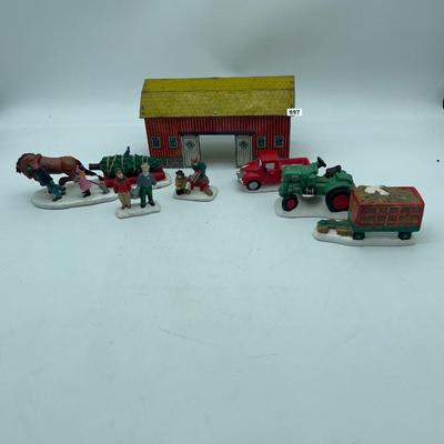 Farm,Christmas village figurines