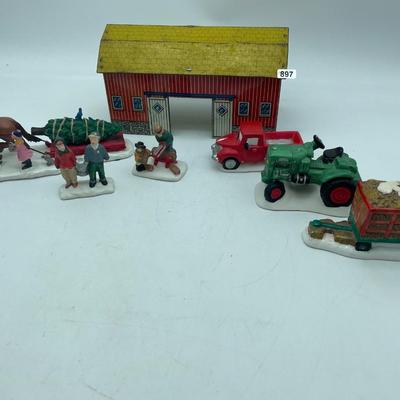 Farm,Christmas village figurines