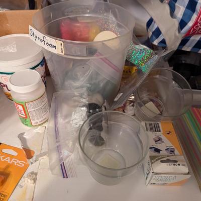 Assortment Of Crafting Supplies