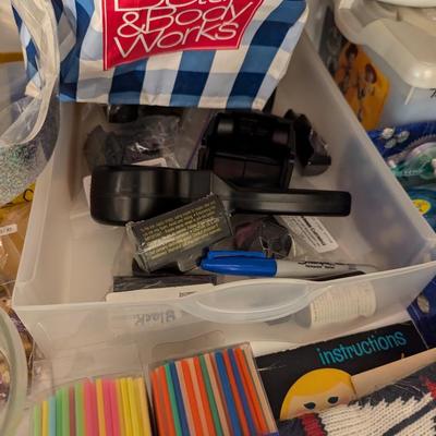 Assortment Of Crafting Supplies