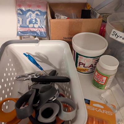 Assortment Of Crafting Supplies