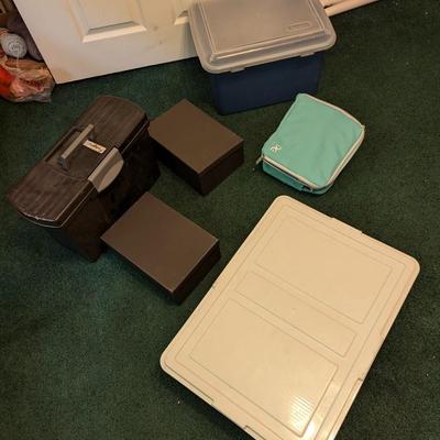 Assortment Of Storage Bins