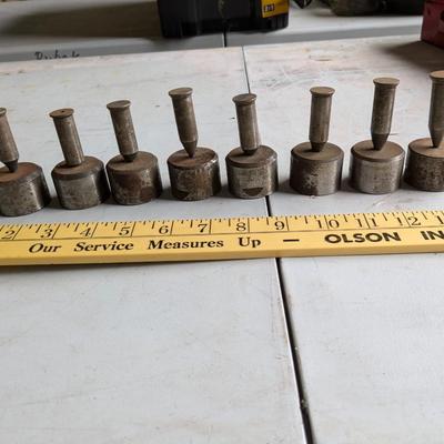 Vintage Machinist Round Punch Tools