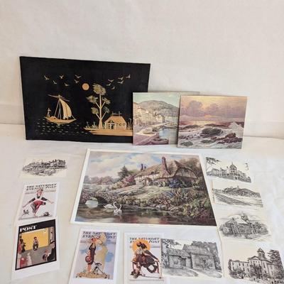Variety Of Artwork & Postcards Carl Valente Print