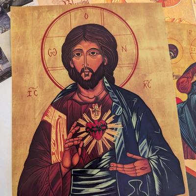 Variety Of Religious Prints & Vestment Applique