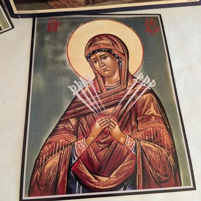 Variety Of Religious Prints & Vestment Applique