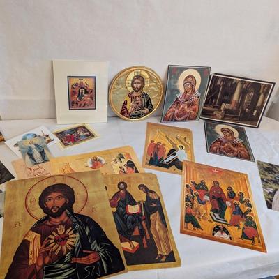 Variety Of Religious Prints & Vestment Applique