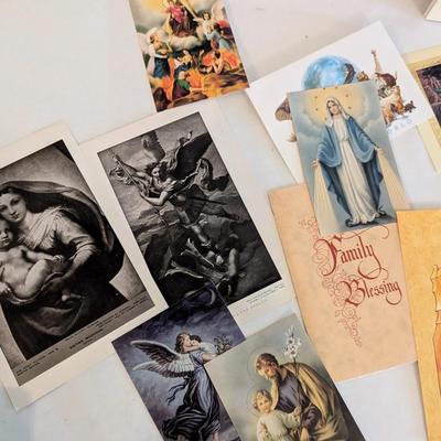 Variety Of Religious Prints & Vestment Applique