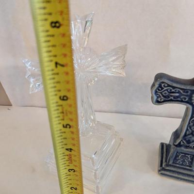 Vintage Glass & Ceramic Crosses