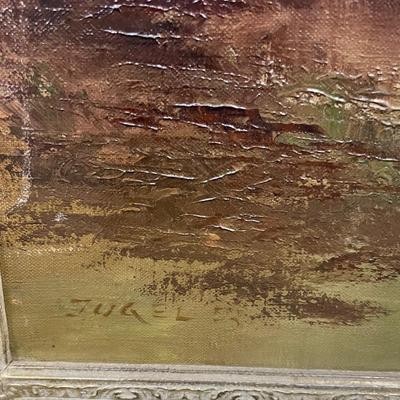 Original Oil on Canvas Landscape Painting Munich, Germany by artist Jugel