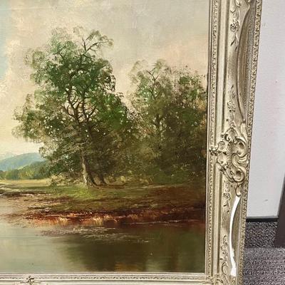 Original Oil on Canvas Landscape Painting Munich, Germany by artist Jugel