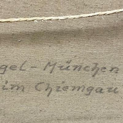 Original Oil on Canvas Landscape Painting Munich, Germany by artist Jugel