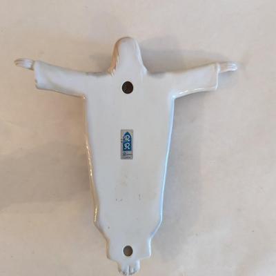 Madonna & Child Hand Painted Statue Japan - Jesus Figures Vintage RR Roman Inc. Porcelain Ascending Jesus Decor