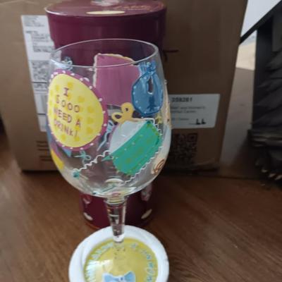 Beautifuldesigned Wine Glass in original box